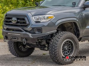 Toyota Tacoma Front Bumper - Winch Mount w/ Black Series Light Bar Toyota Tacoma Front Bumper - Winch Mount w/ Black Series Light Bar